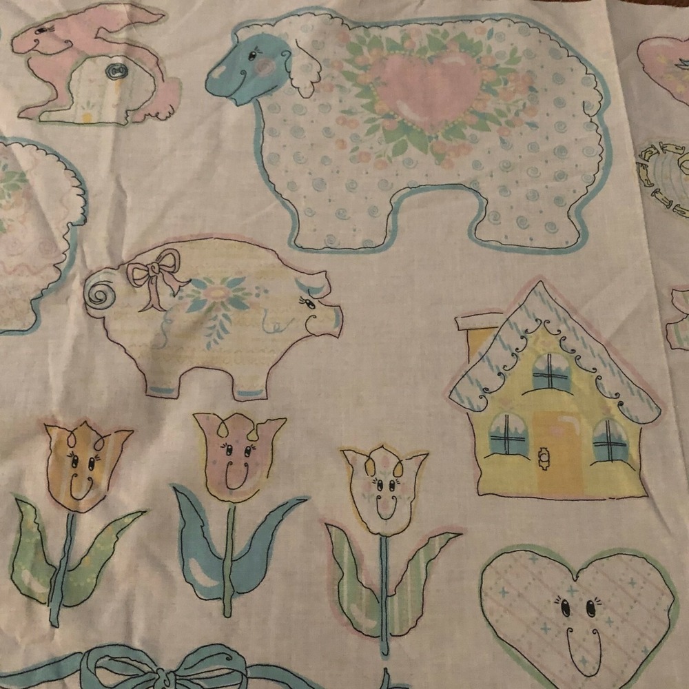 Vintage Cotton Canterbury Atlanta Easter Bunny Craft Applique Jackie Stephens 92 - Picture 11 of 11